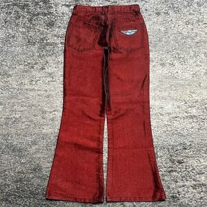 Vintage Pachinno Jeans Size 8 (24x24) Red Low Rise Flare Bootcut Y2K 2000s